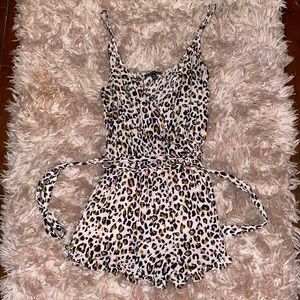 Cheetah Print Romper Size XS